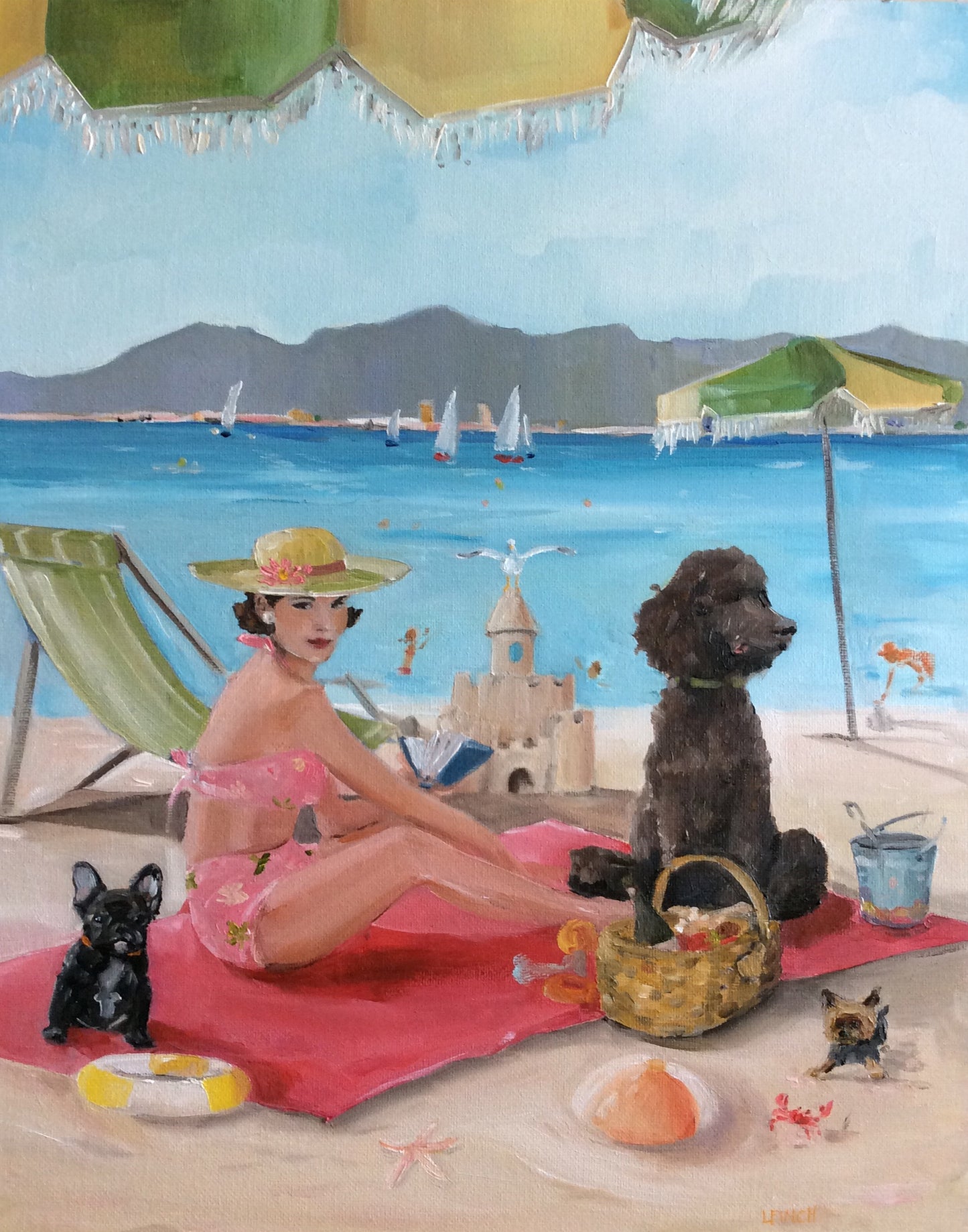 A Day in St. Tropez - Fine Art Print