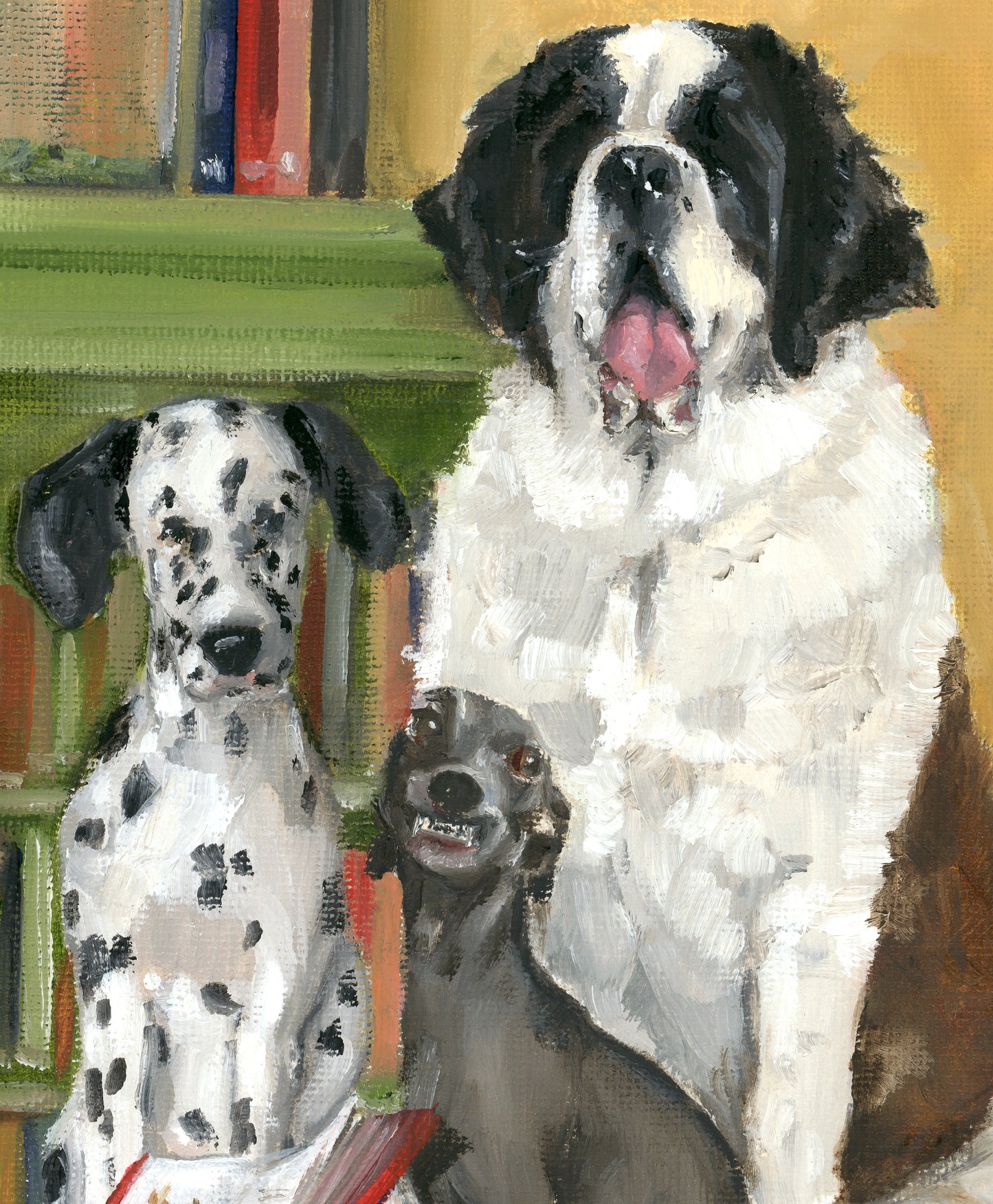"Leonard Loved the Library" - Fine Art Print