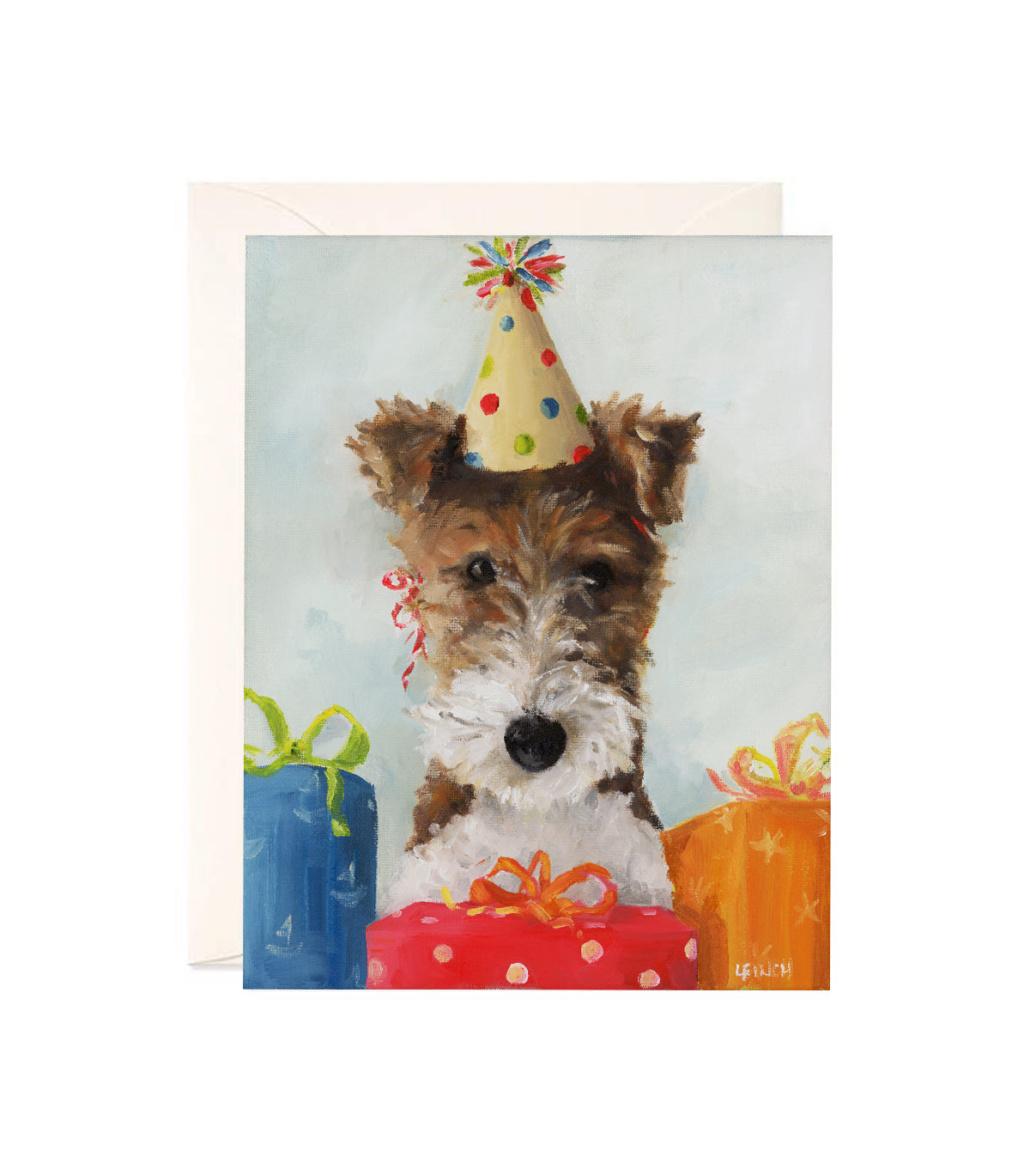 A Party for Pip - Hand Glittered Notecard