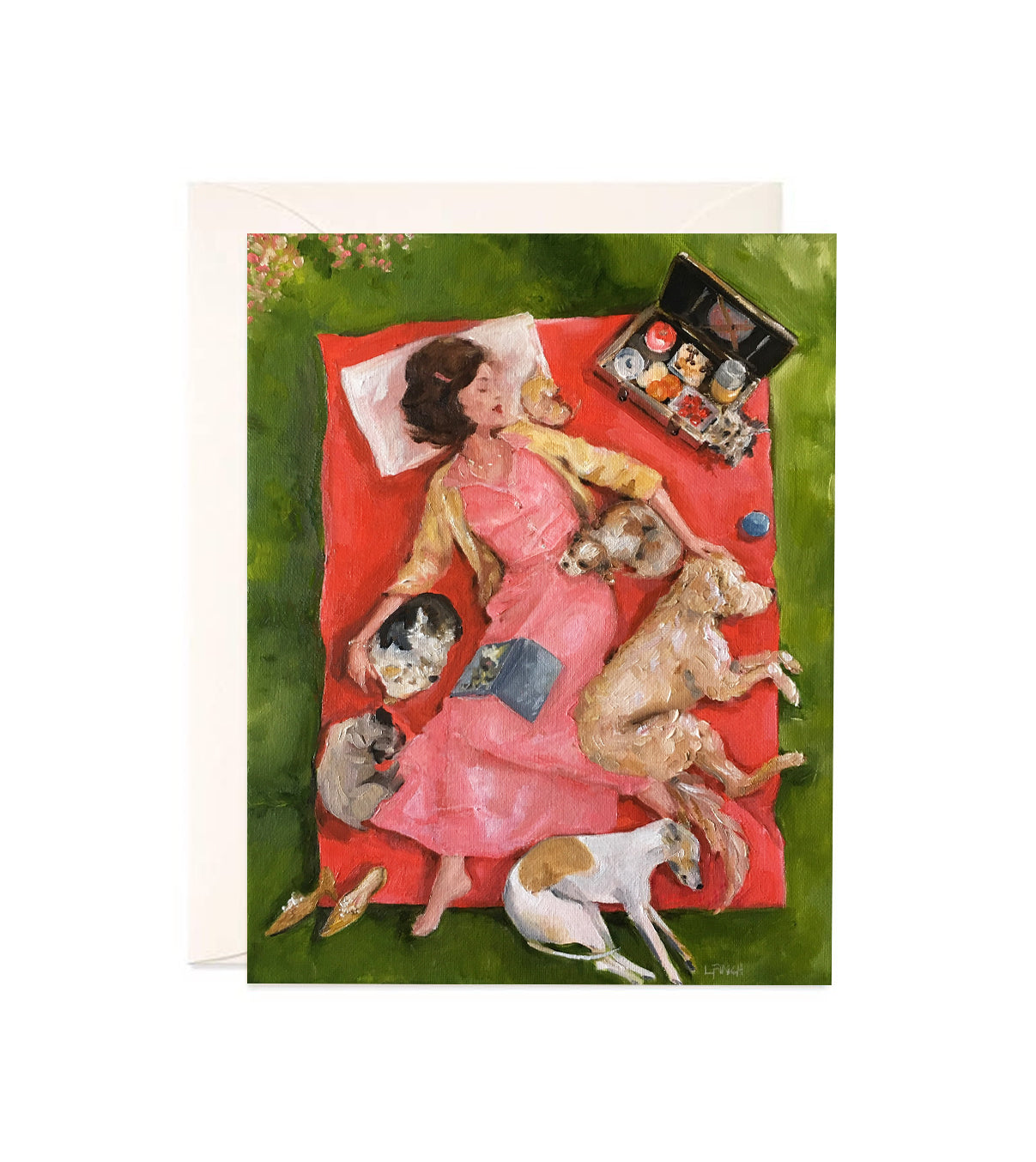 Dreamers - Hand Glittered Notecard