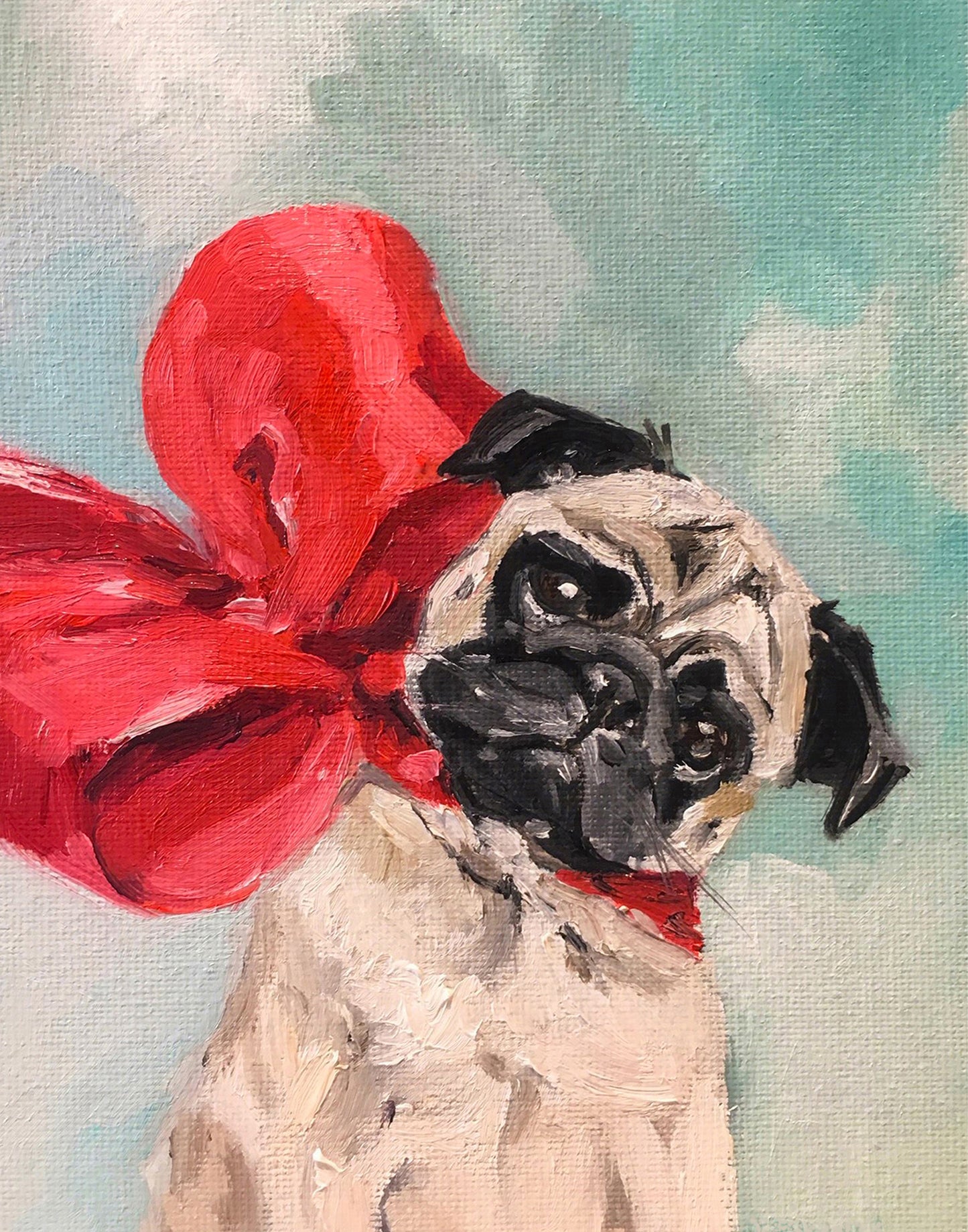 The Big Red Bow - Fine Art Print