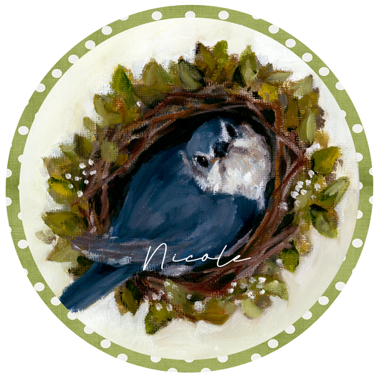 Wild Blueberries BlueBird Place Cards - Set of 8