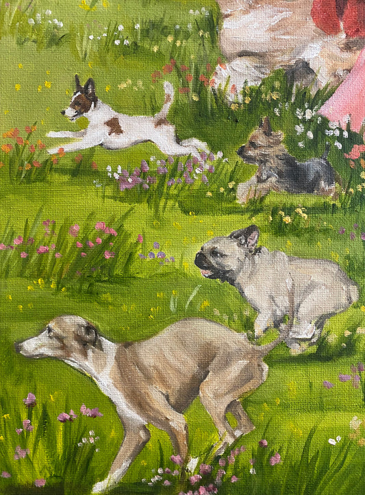 "Wild Flowers" - original 18" x 24" oil on canvas