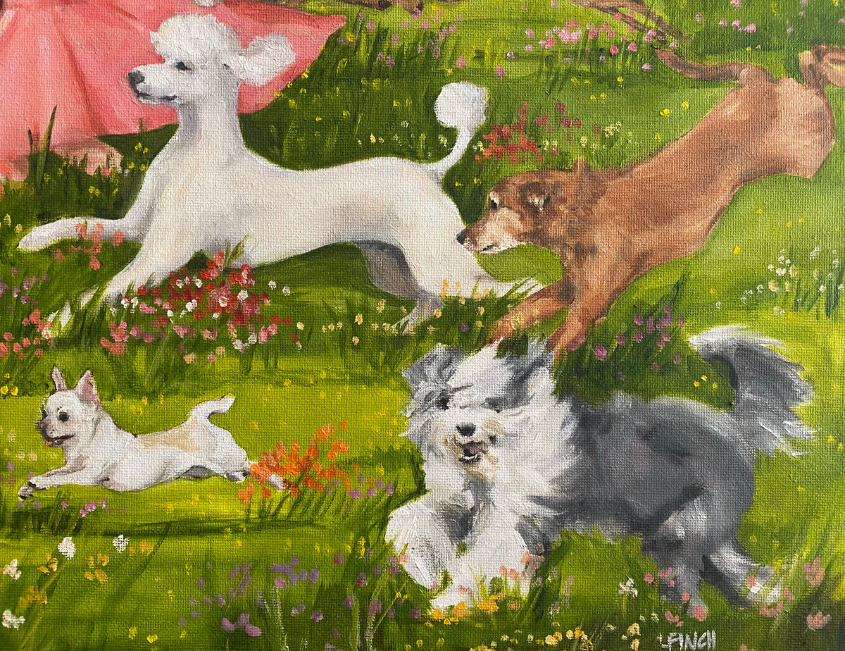 "Wild Flowers" - original 18" x 24" oil on canvas