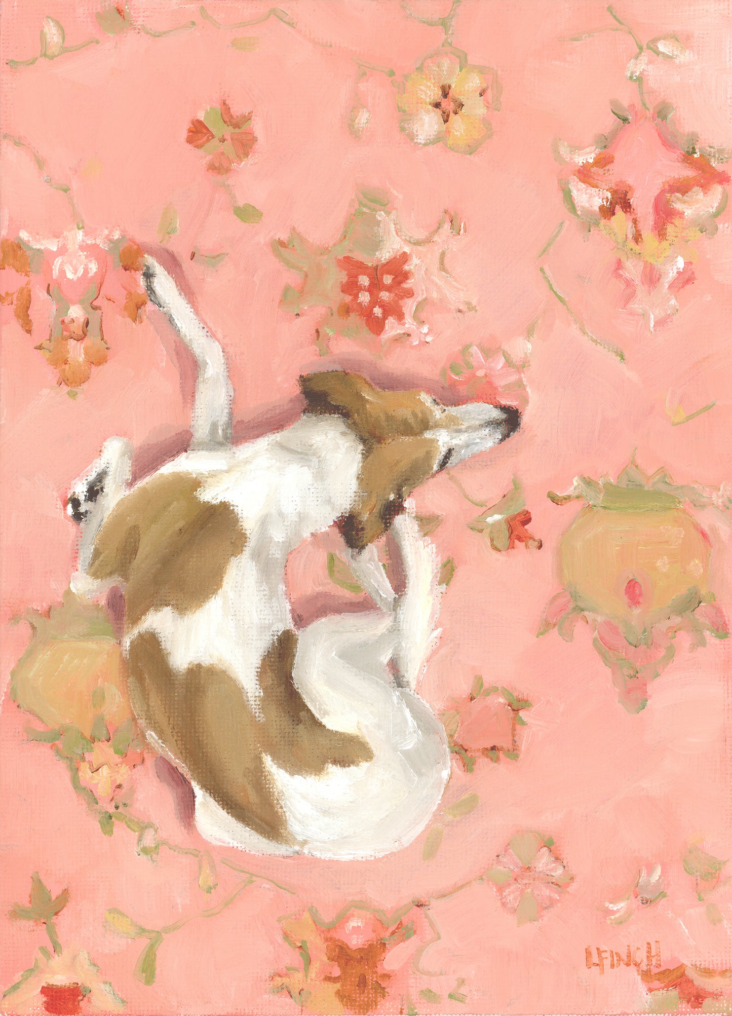 "By My Side" - original 6 x 8 inch oil on canvas board