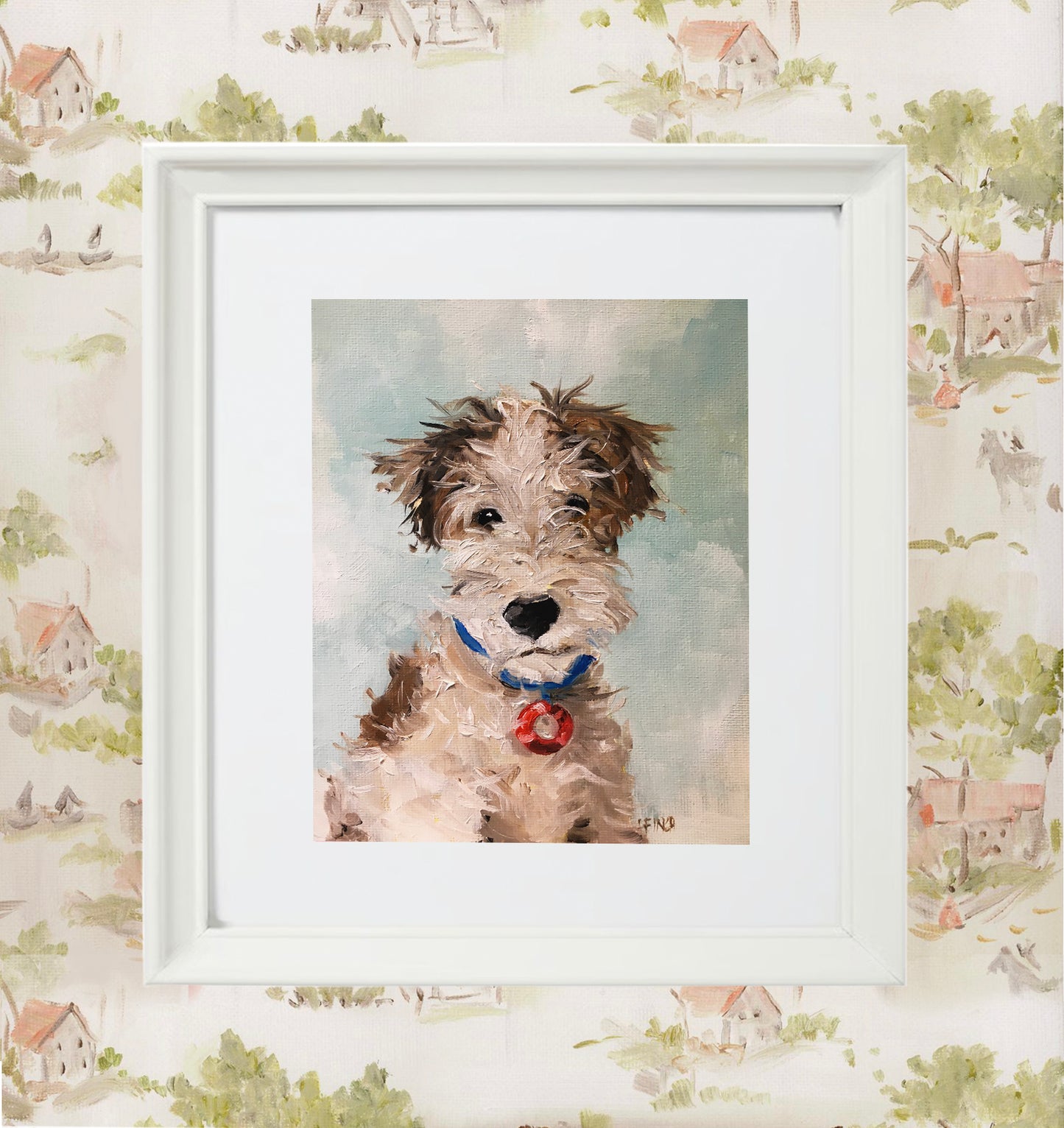 Pip at the Seaside - Framed Print