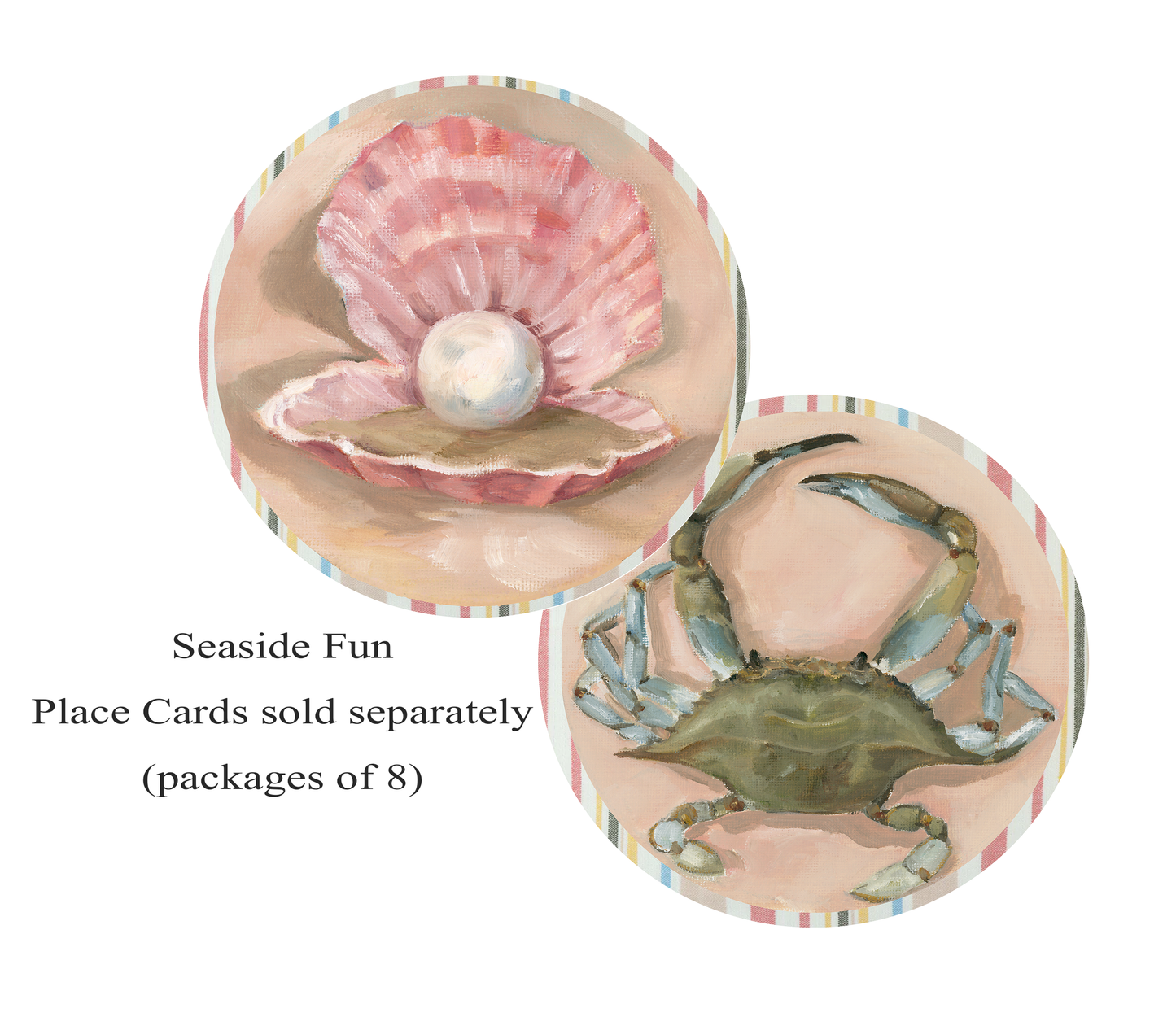 Seaside Fun Paper Placemats - Set of 8