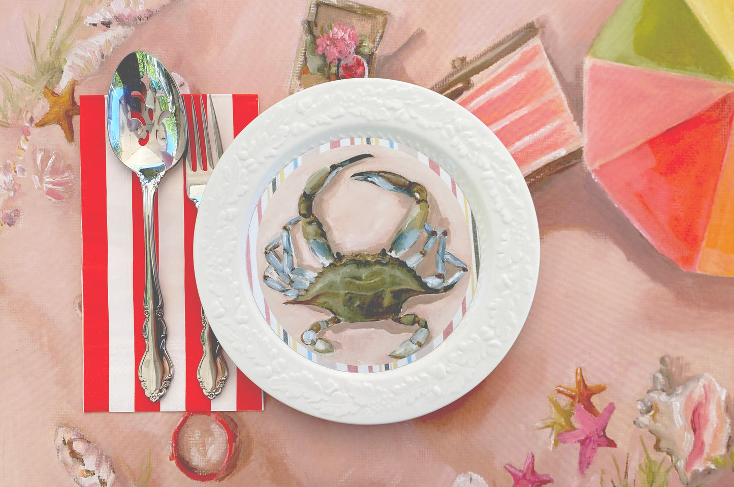 Seaside Fun Paper Placemats - Set of 8