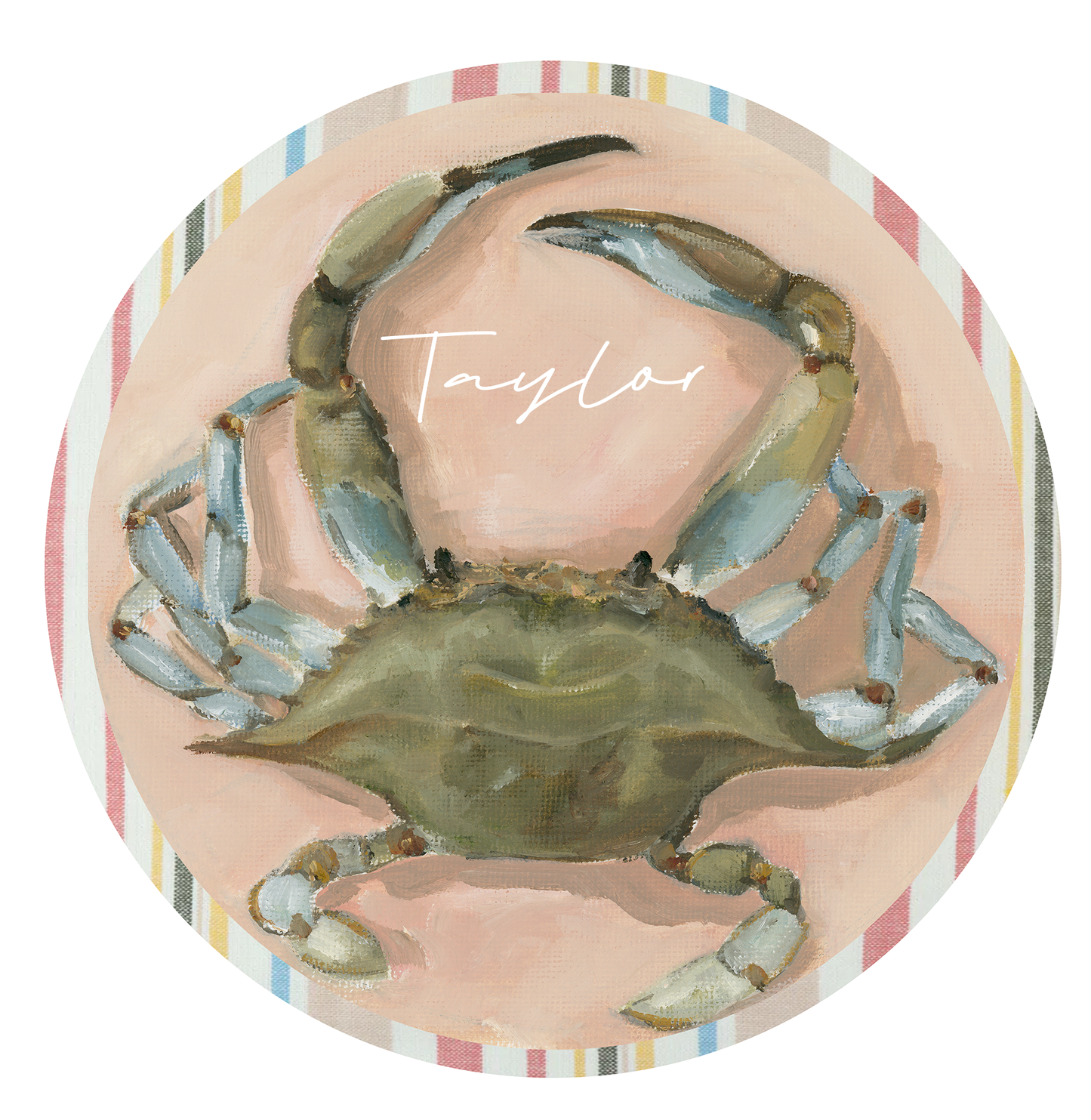 Seaside Fun Crab Place Cards - Set of 8