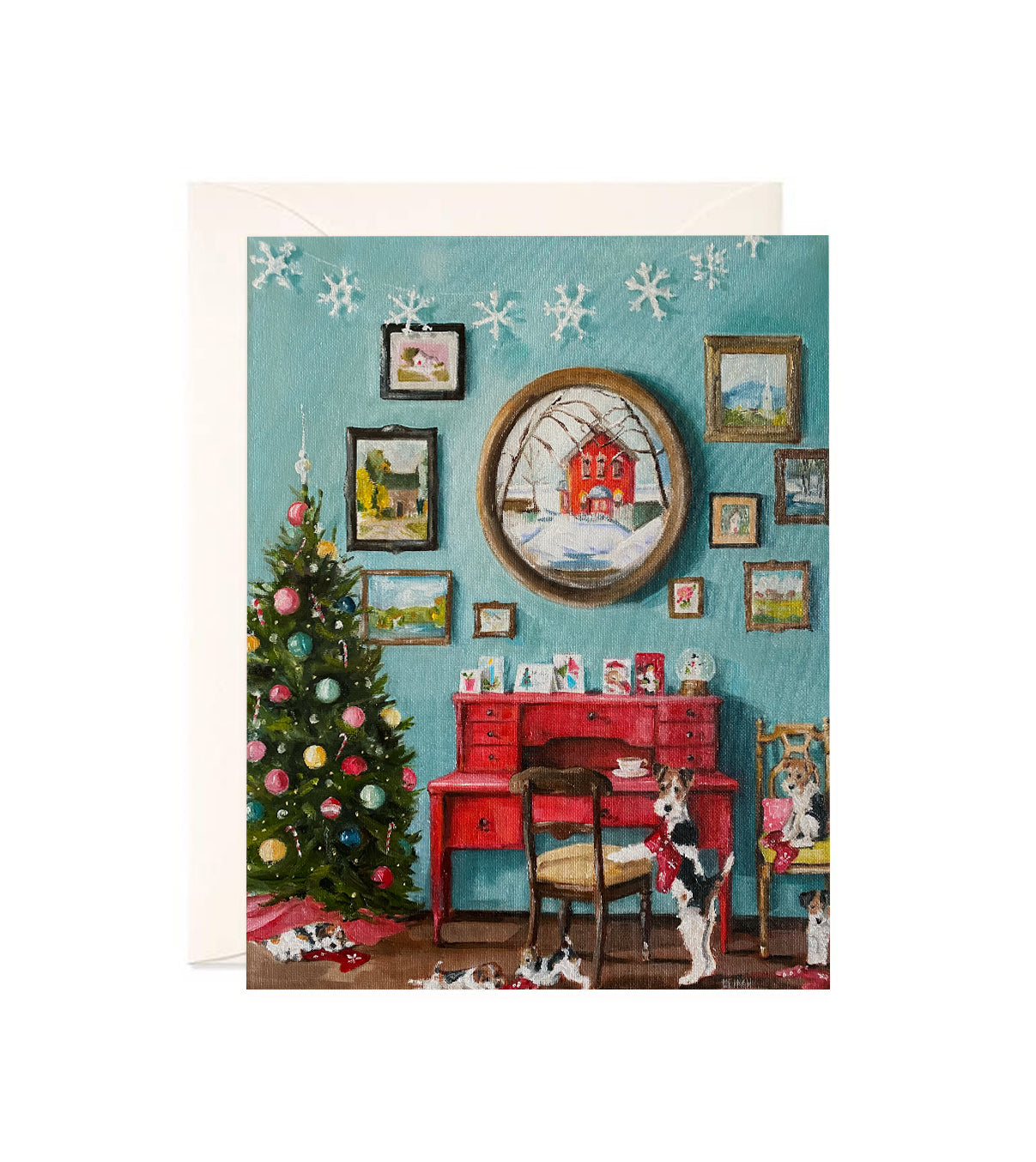 Stocking Stuffers - Hand Glittered Notecard