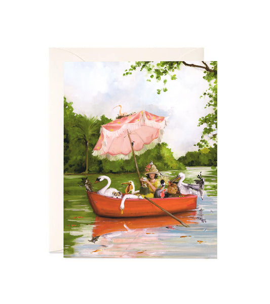 Waterbirds - Hand Glittered Notecard