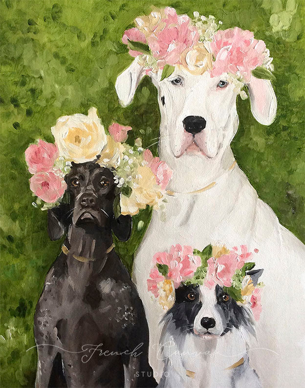 The Flower Girls - Fine Art Print