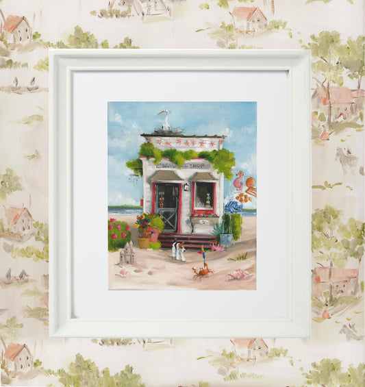 The Seashell Shop - Framed Print