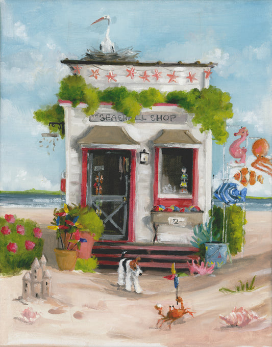 The Seashell Shop - Fine Art Print