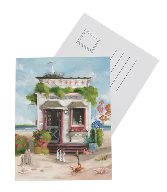 The Seashell Shop Postcard - Set of 8
