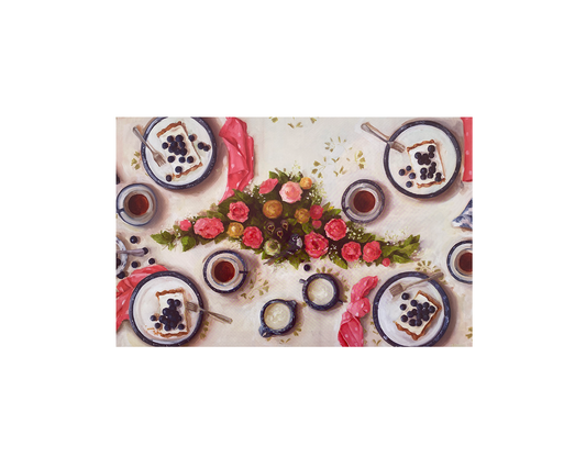 Wild Blueberries Paper Placemats - Set of 8