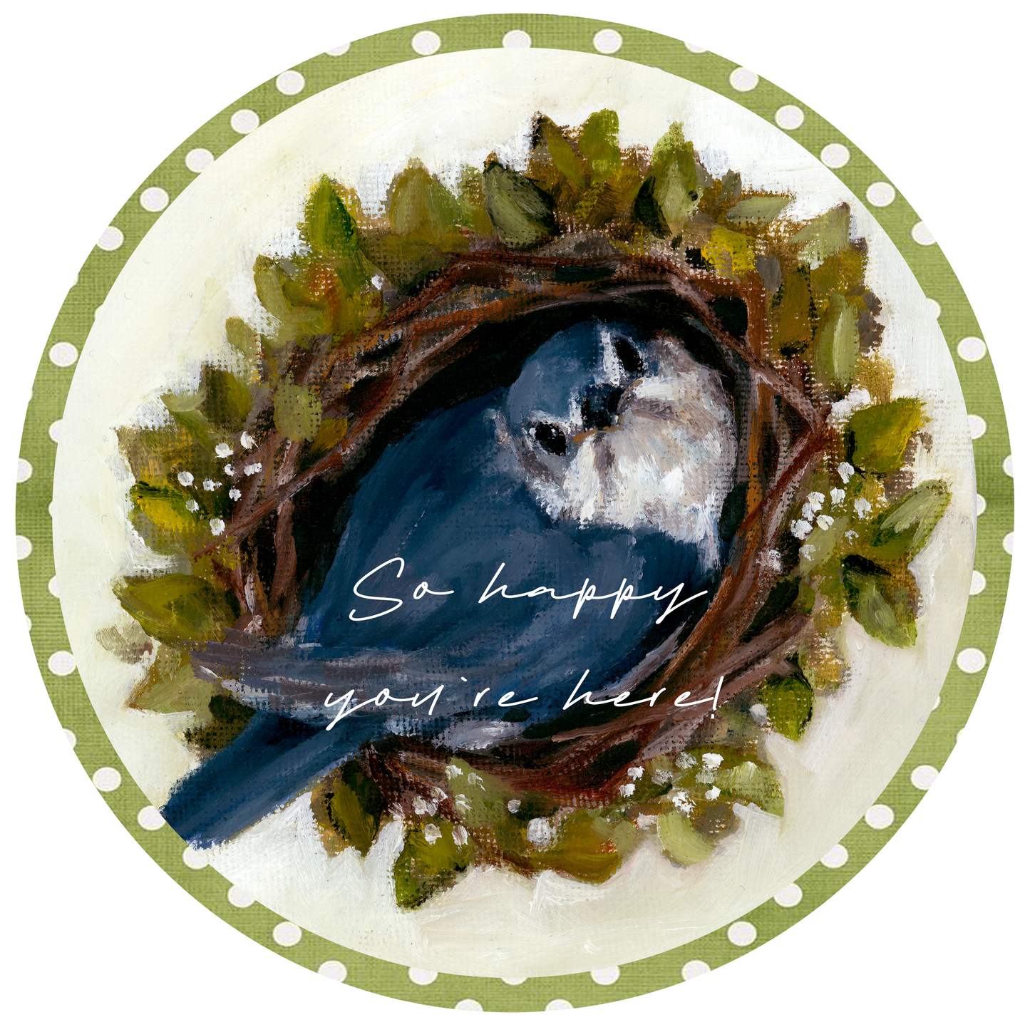 Wild Blueberries BlueBird Place Cards - Set of 8