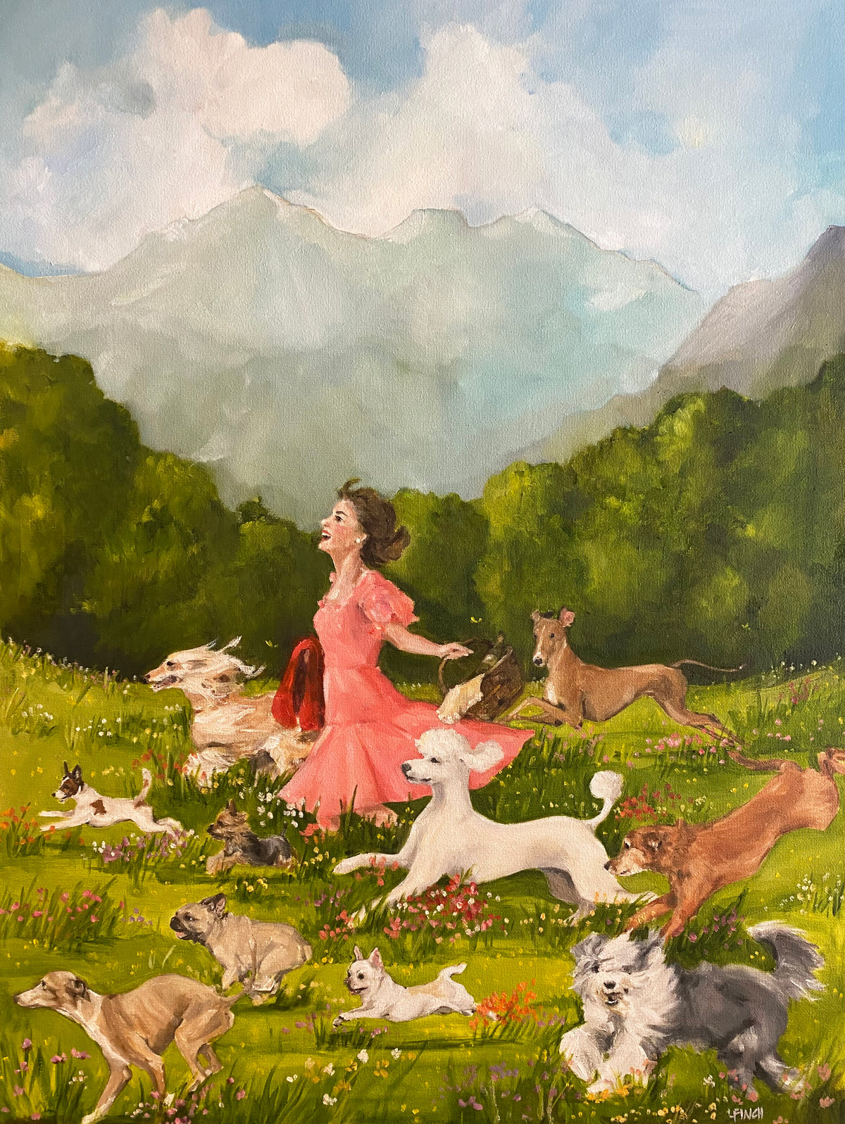 "Wild Flowers" - original 18" x 24" oil on canvas