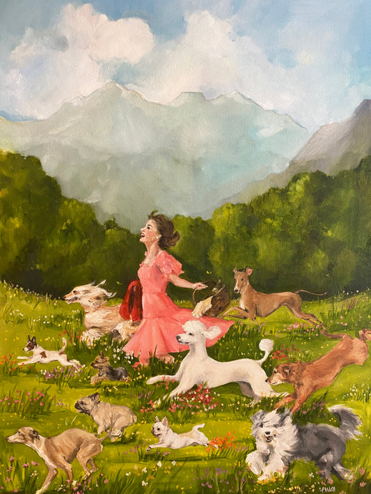 "Wild Flowers" - original 18" x 24" oil on canvas